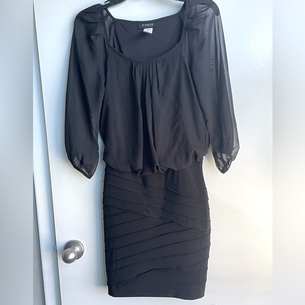 Black cocktail dress
